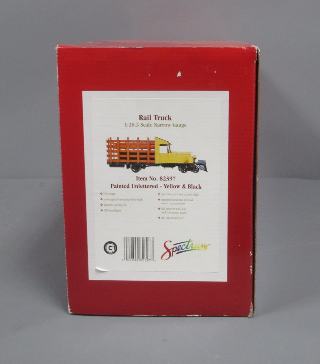 Bachmann 82397 G Scale Yellow & Black Rail Truck