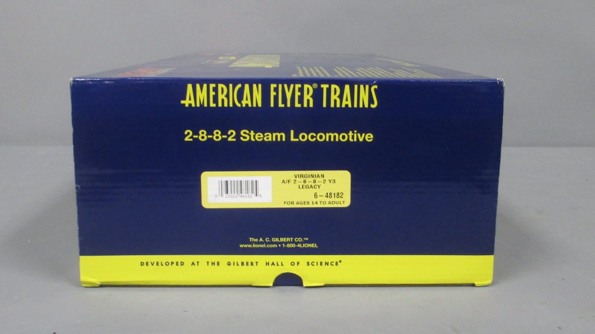 American Flyer 6-48182 S LEGACY Virginian 2-8-8-2 Steam Locomotive & Tender #741