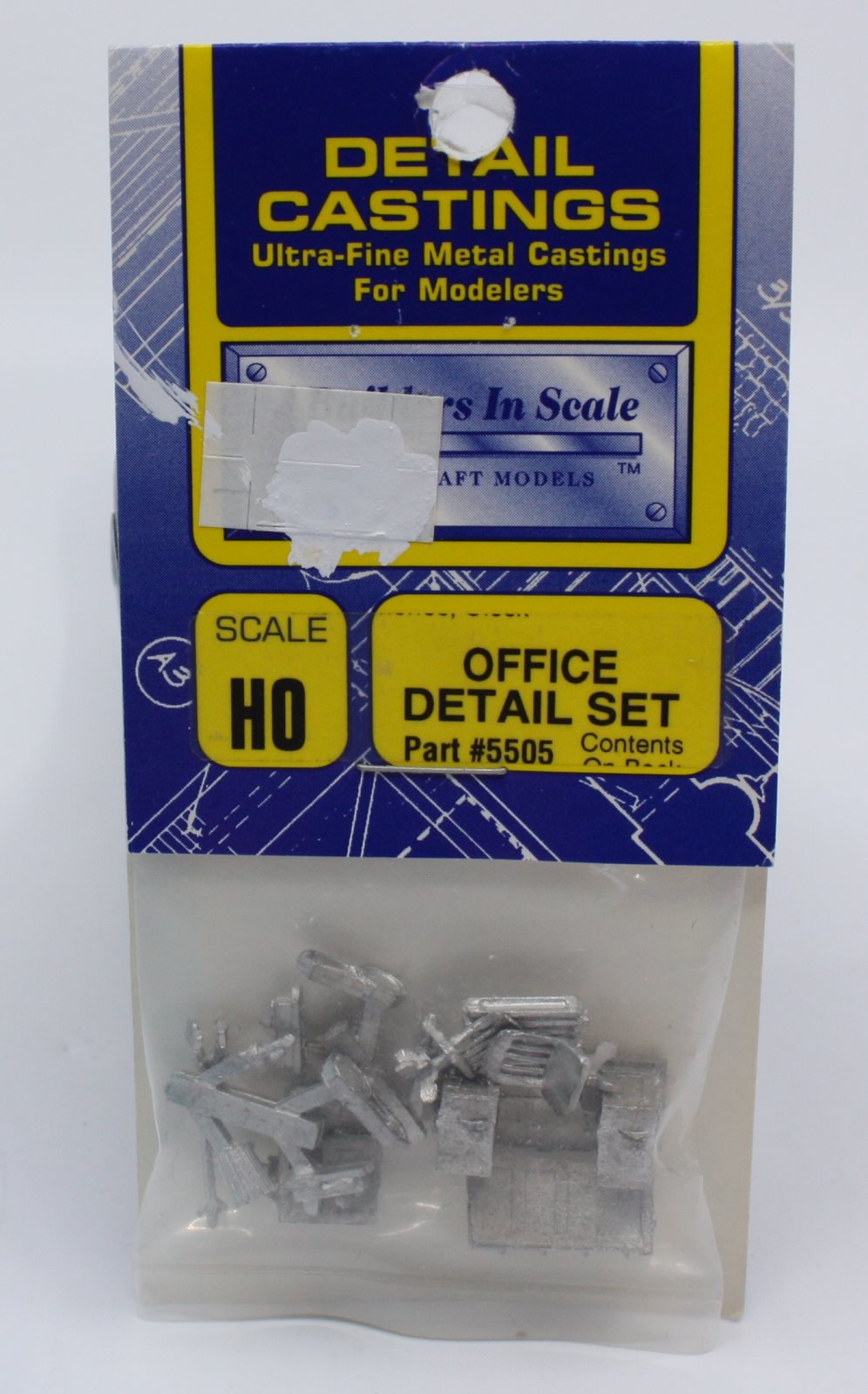 Builders-in-Scale 5505 HO Metal Castings Office Detail Set