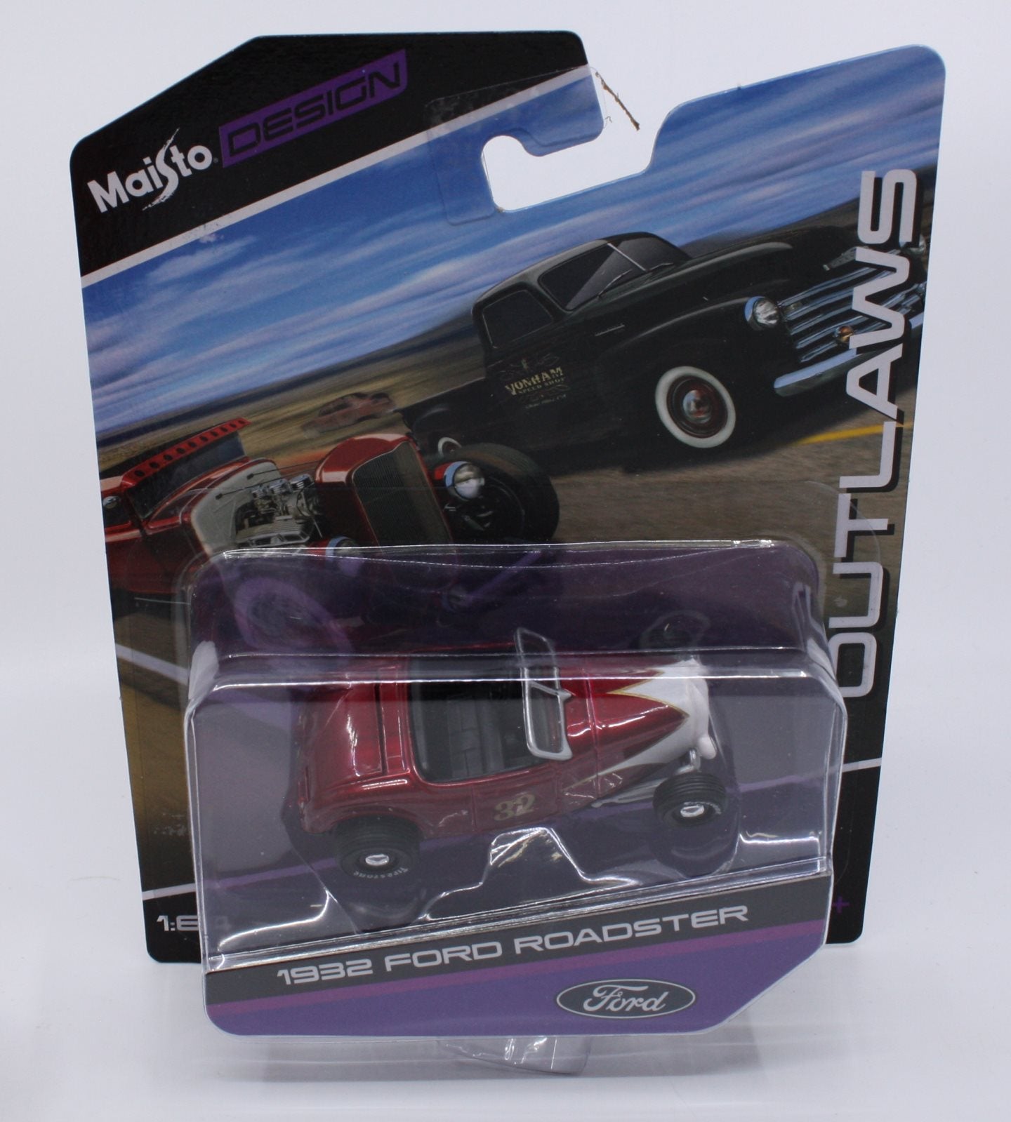 Maisto 15494 1:64 Outlaws #32 1932 Ford Roadster Car
