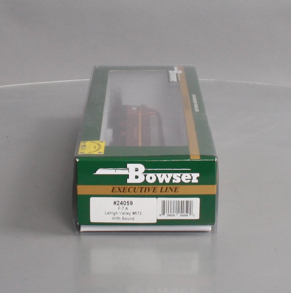 Bowser 24059 HO Lehigh Valley EMD F7A Diesel Locomotive with LokSound & DCC #572