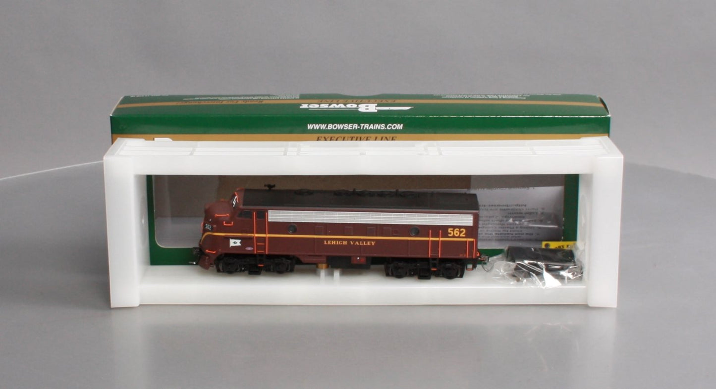 Bowser 24058 HO Lehigh Valley EMD F7A Diesel Locomotive with LokSound & DCC #562