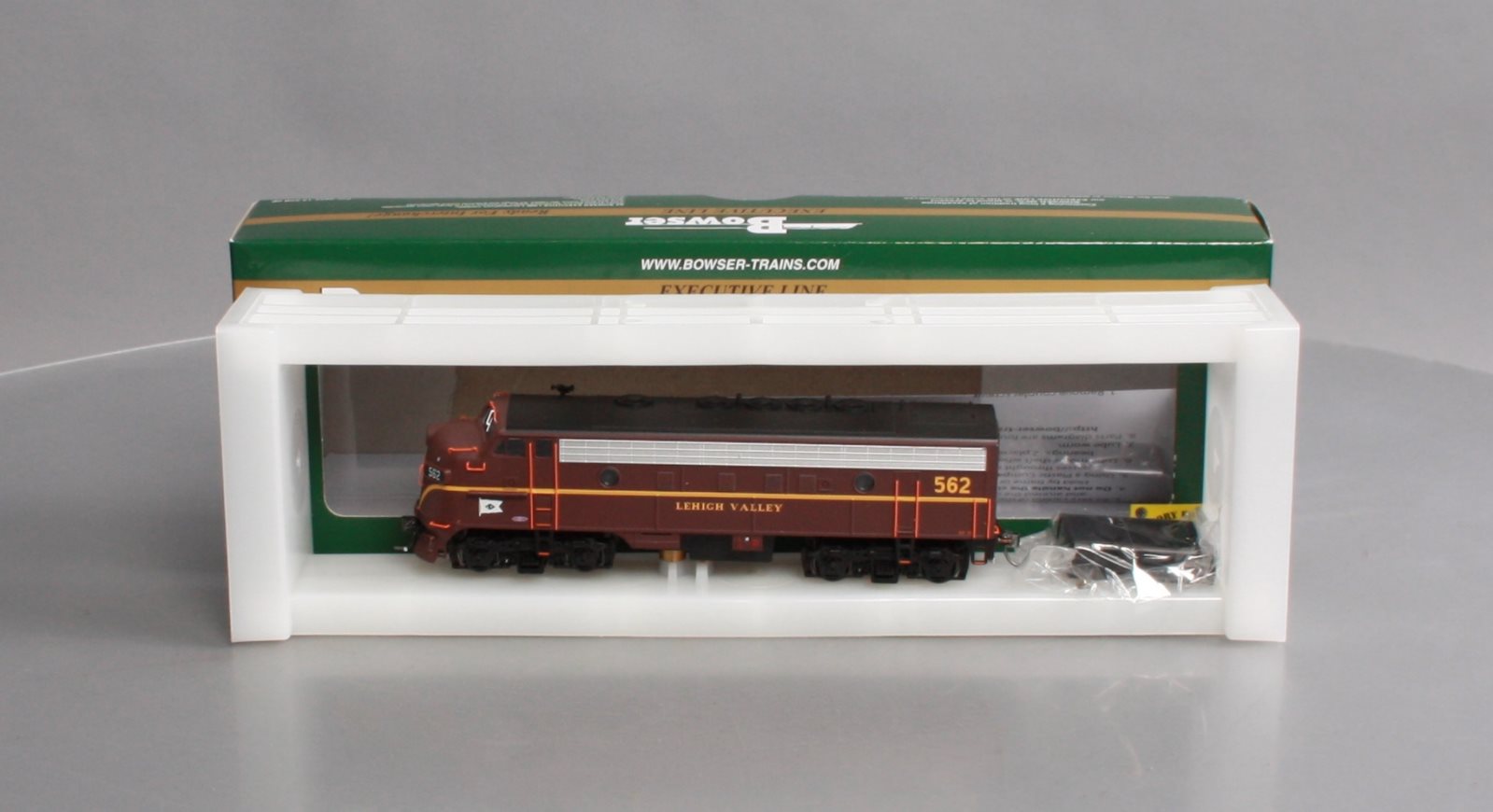 Bowser 24058 HO Lehigh Valley EMD F7A Diesel Locomotive with LokSound & DCC #562