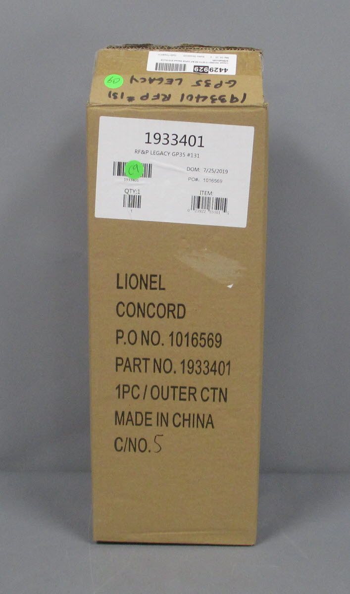 Lionel 1933401 O BTO RF&P GP35 Diesel LCS w/Bluetooth #131
