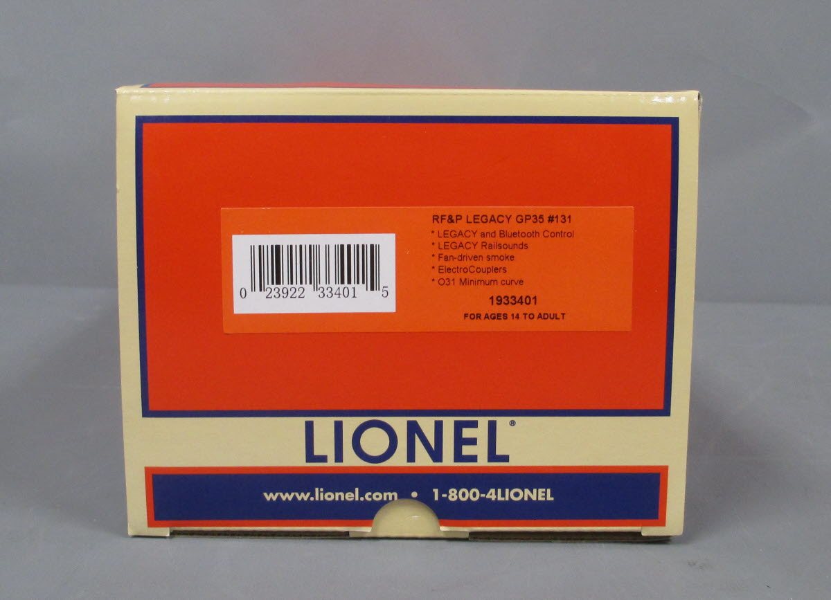 Lionel 1933401 O BTO RF&P GP35 Diesel LCS w/Bluetooth #131