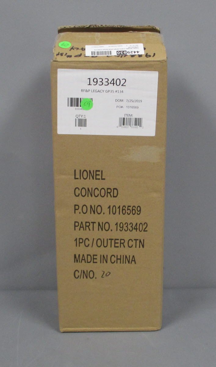 Lionel 1933402 O BTO RF&P GP35 Diesel LCS w/Bluetooth #134
