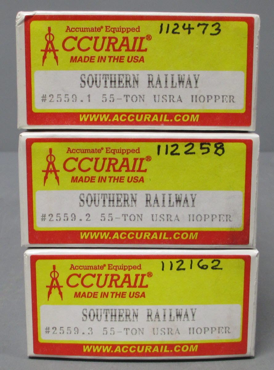 Accurail 2559 HO Scale Southern 55-Ton USRA Hopper Kits (Set of 3)