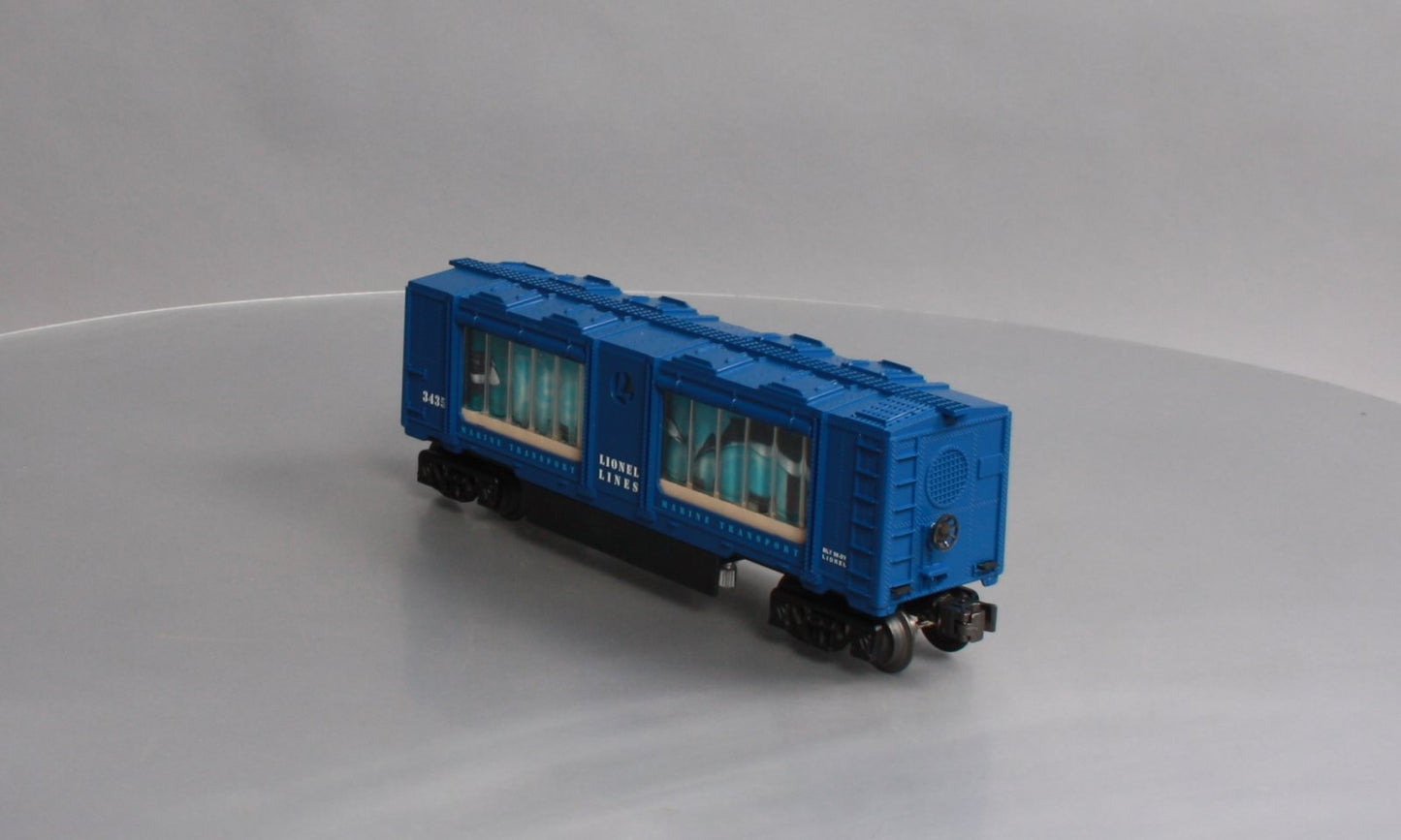 Lionel 6-19845 O Gauge Marine Transport Aquarium Car w/ Command Control #3435