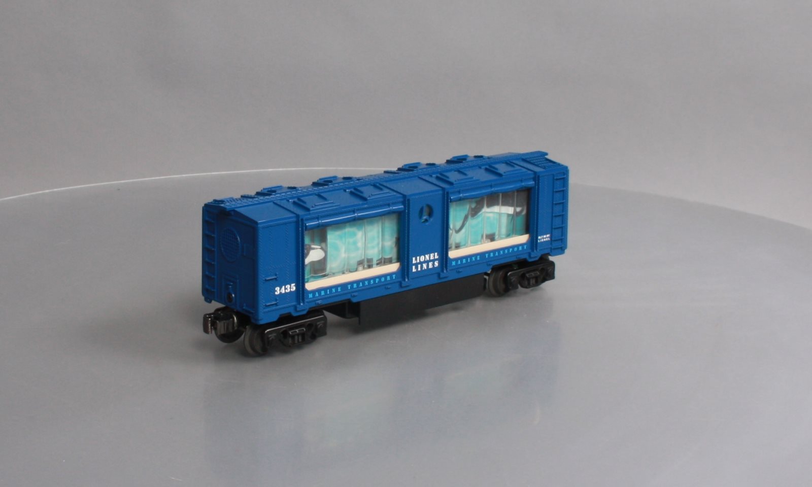 Lionel 6-19845 O Gauge Marine Transport Aquarium Car w/ Command Control #3435
