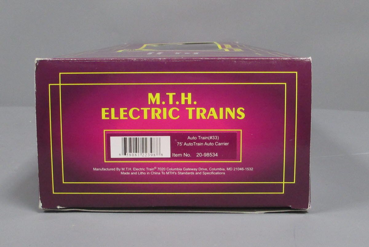 MTH 20-98534 Auto Train 75' AutoTrain Auto Carrier-