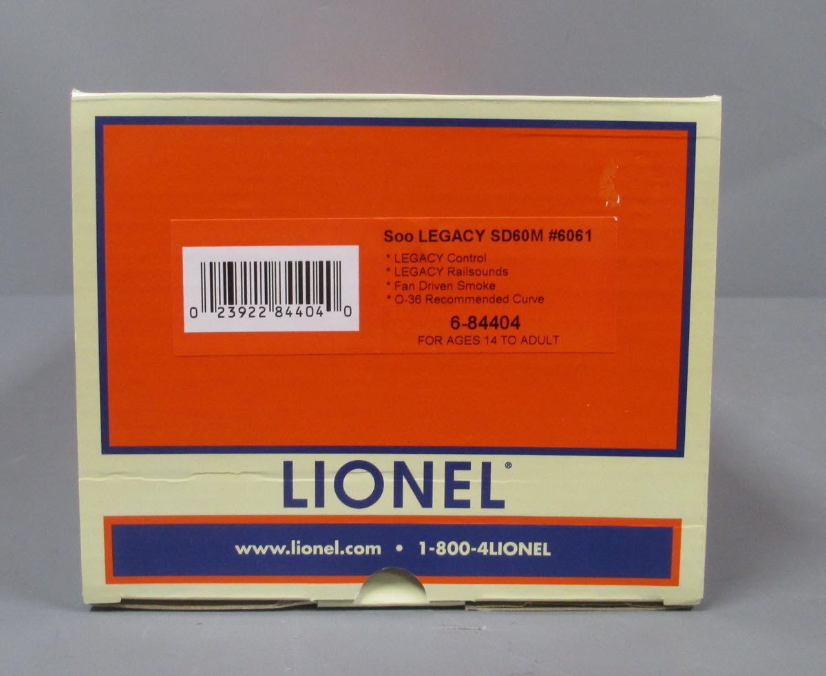 Lionel 6-84404 Soo Line SD60M Diesel Locomotive #6061