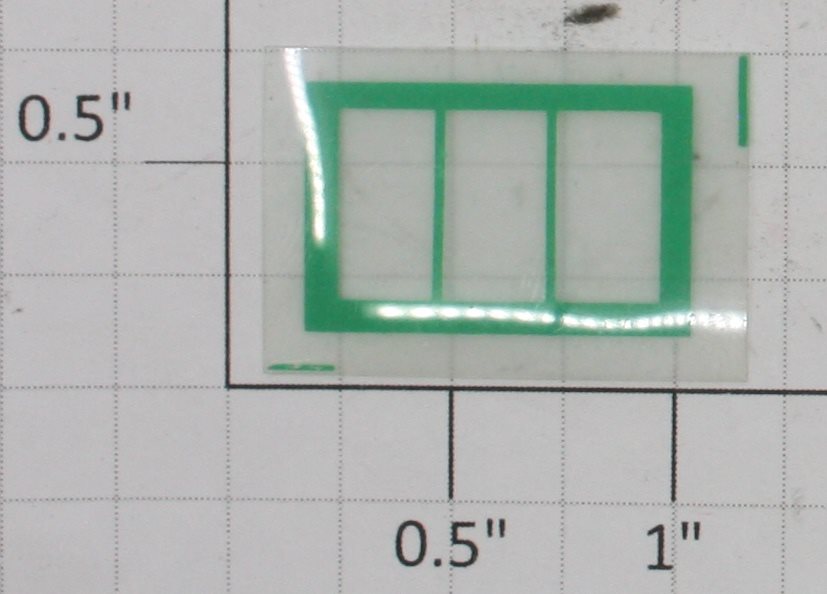 American Flyer 785771-W1G Green Window for Control Tower or Stock Yard