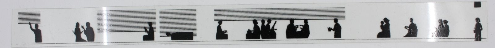 K-Line K4400-100-1 O Gauge Pullman Window Strip with Silhouettes