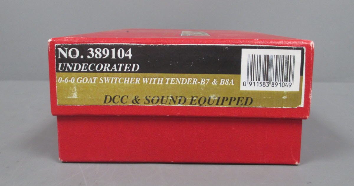 Mantua 389104 0-6-0 Goat Switcher w/Tender Undec HO