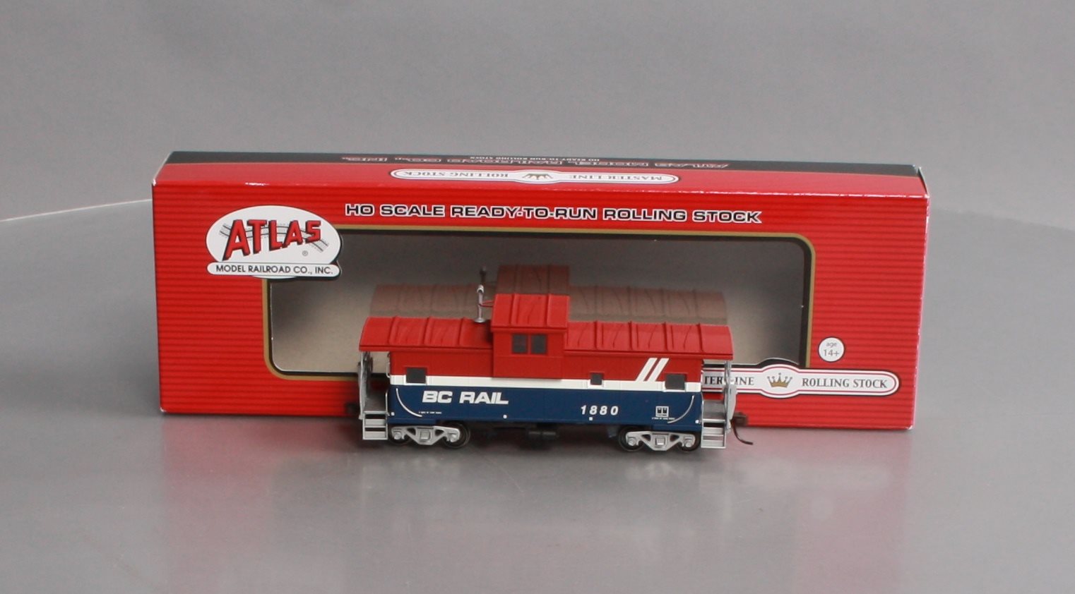 Atlas 20003102 HO British Columbia Railway Extended-Vision Caboose Car #1880