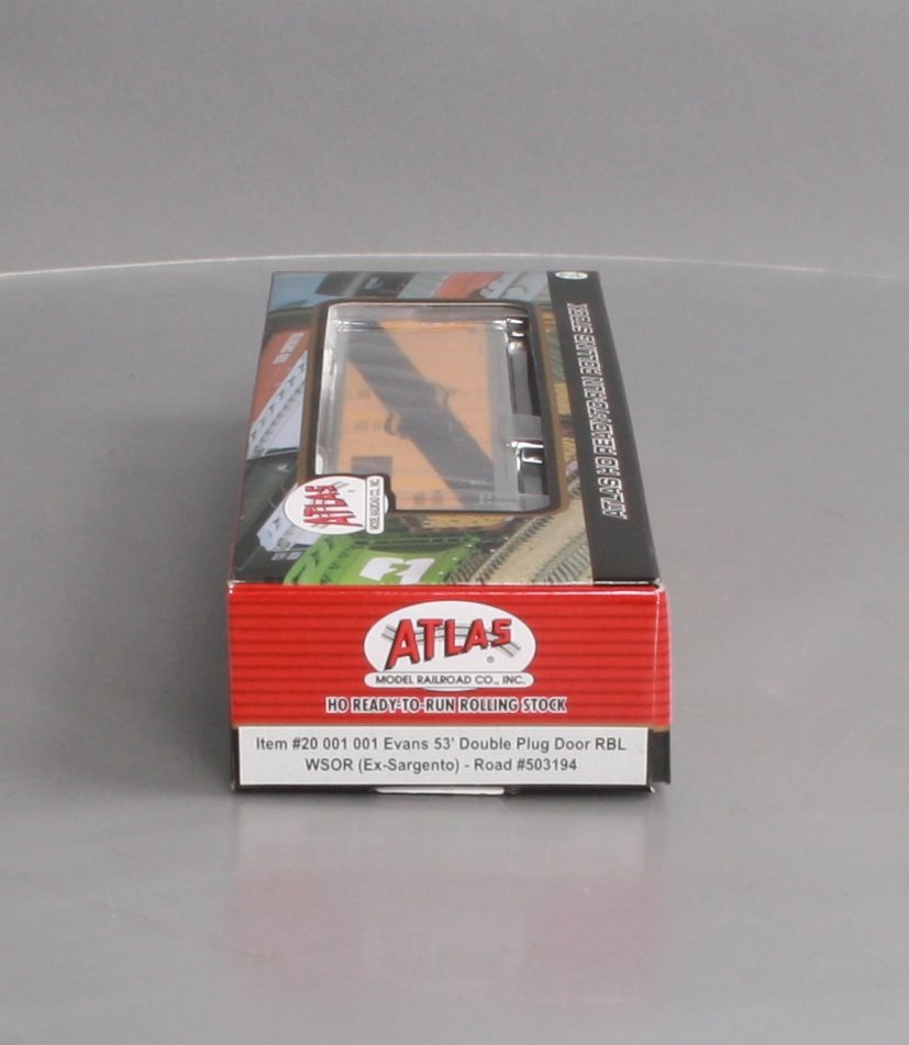 Atlas 20001001 HO Wisconsin Southern Evans 53' Dbl. Plug Door RBL #503194