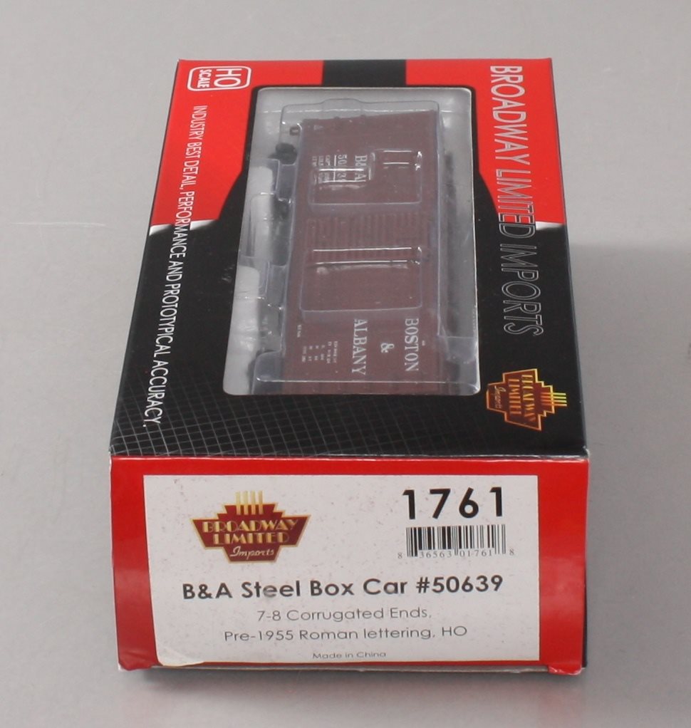 Broadway Limited 1761 HO Boston & Albany 486 40' Steel Boxcar #50639
