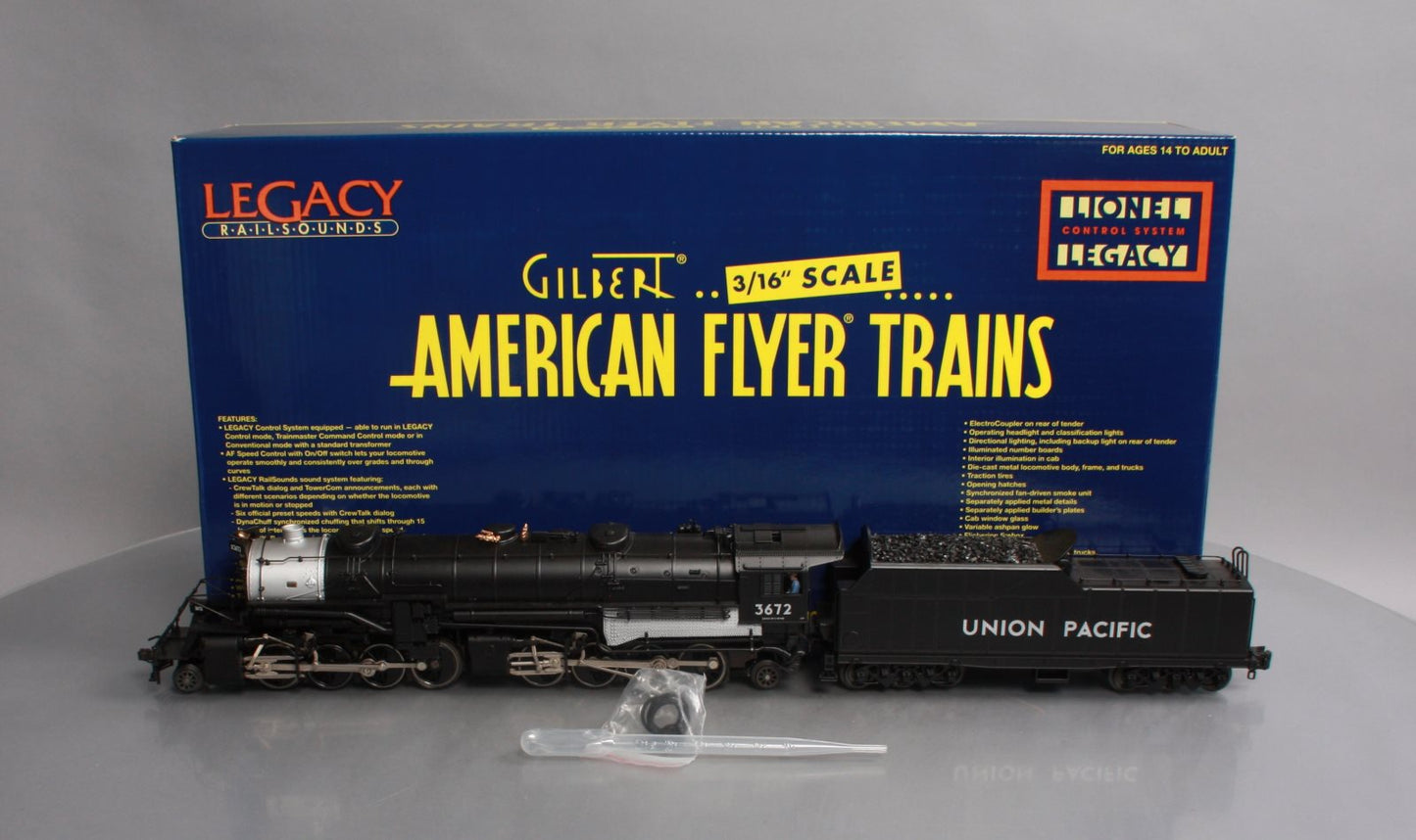 American Flyer 6-48181 S Scale Union Pacific 2-8-8-2 Steam Locomotive & Tender