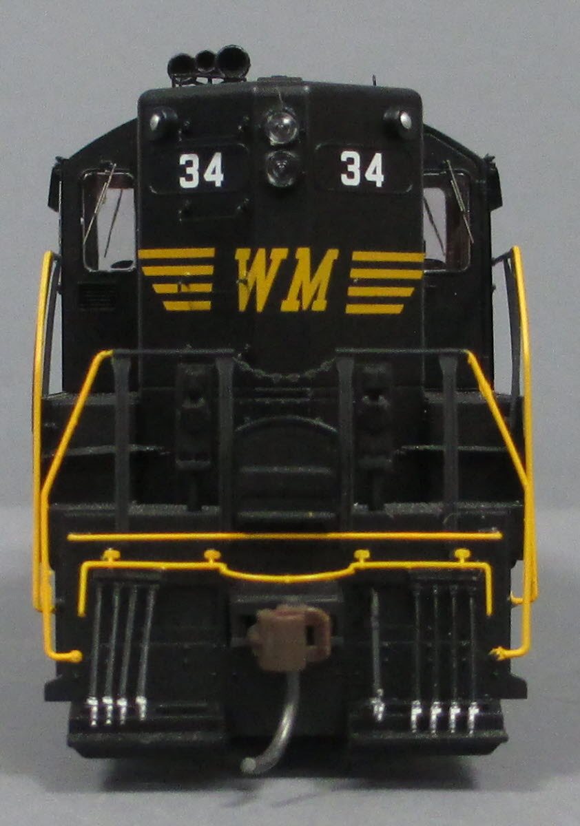 Athearn G62784 HO Western Maryland GP9 Diesel Locomotive with DCC & Sound #34