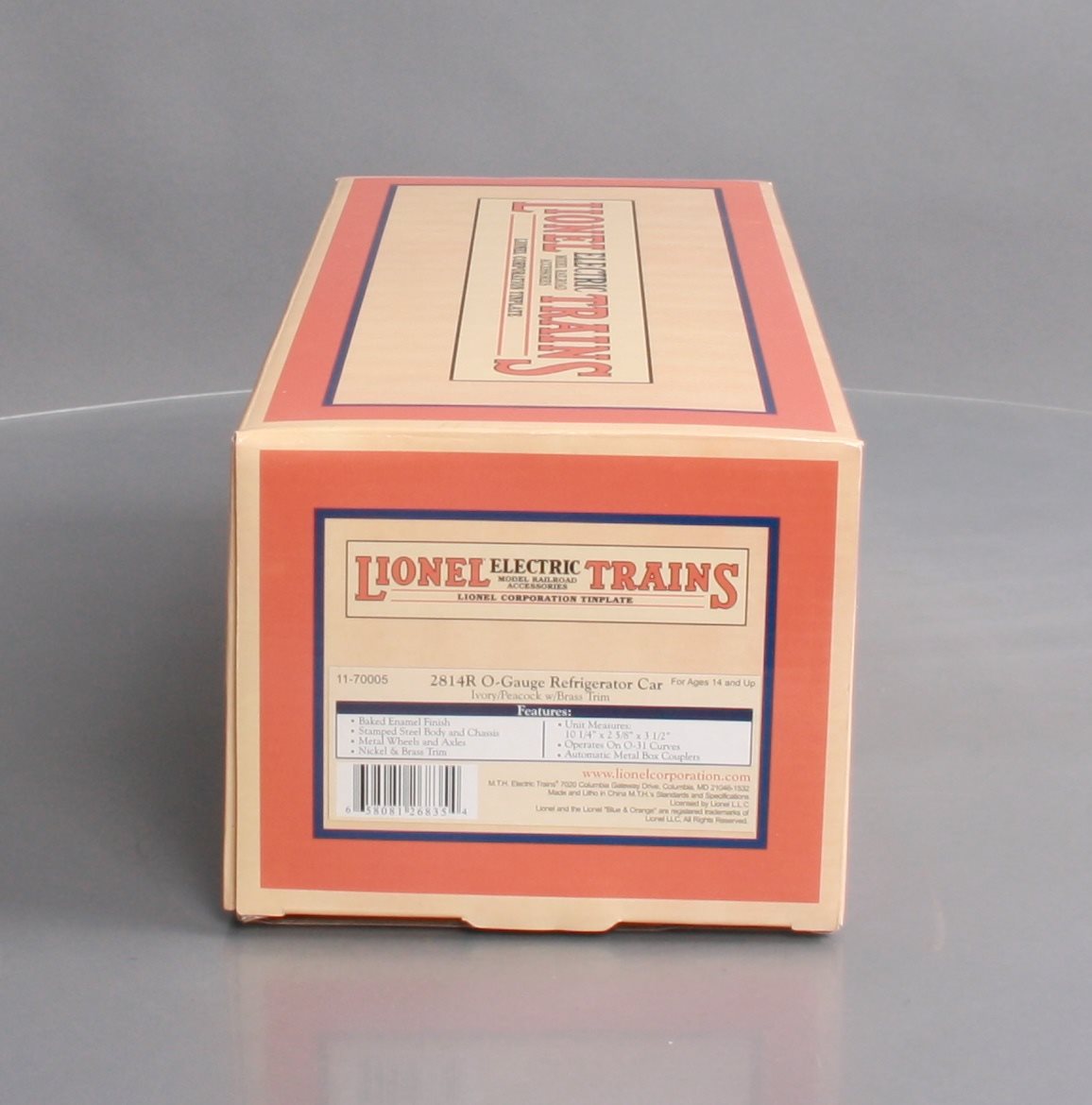 Lionel 11-70005 Reefer #2814R Ivory and Peacock