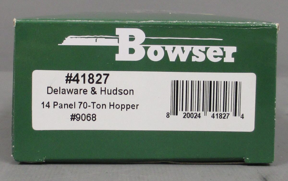 Bowser 41827 HO Delaware & Hudson 70 Ton 14 Panel Hopper Car #9068