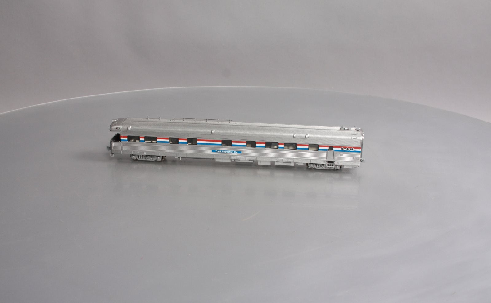 Kato 35-6001 HO Scale Amtrak Corrugated Track Inspection Business Car #10000