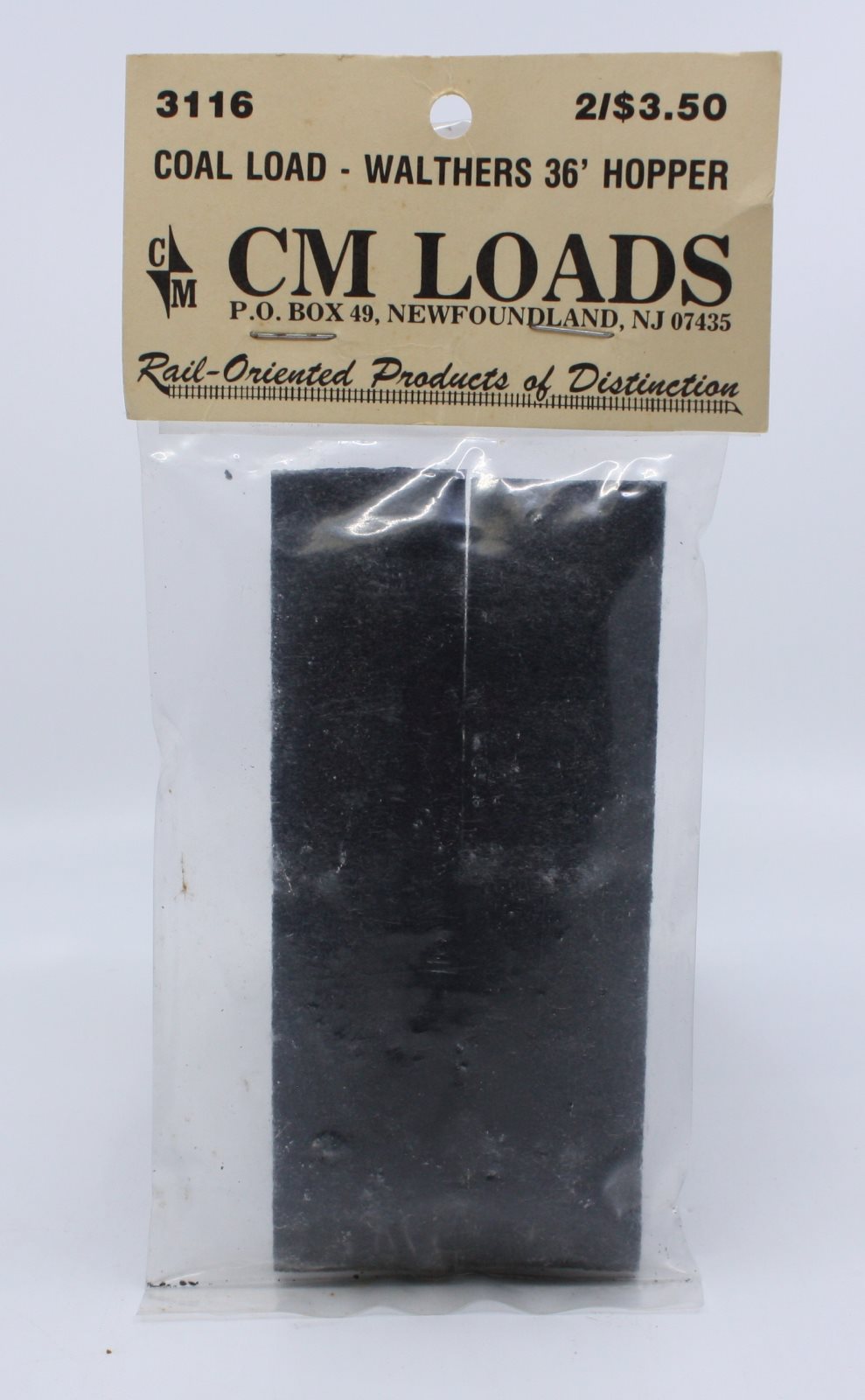 CM Loads 3116 Walthers 36' Hopper Coal Load