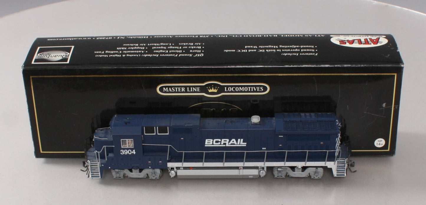Atlas 9858 HO Scale BC Rail Dash 8-39B Diesel Locomotive #3904