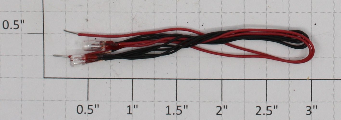 K-Line K1601-001X GOW & GOR Passenger Car Light Bulbs with Leads (Set of 3)