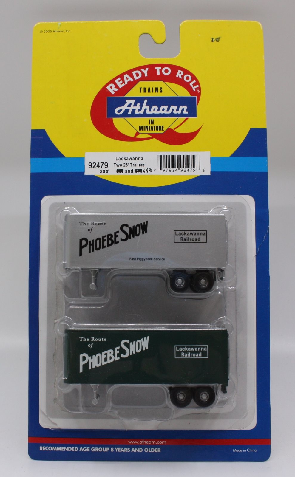 Athearn 92479 HO Lackawanna 2 25' Trailers
