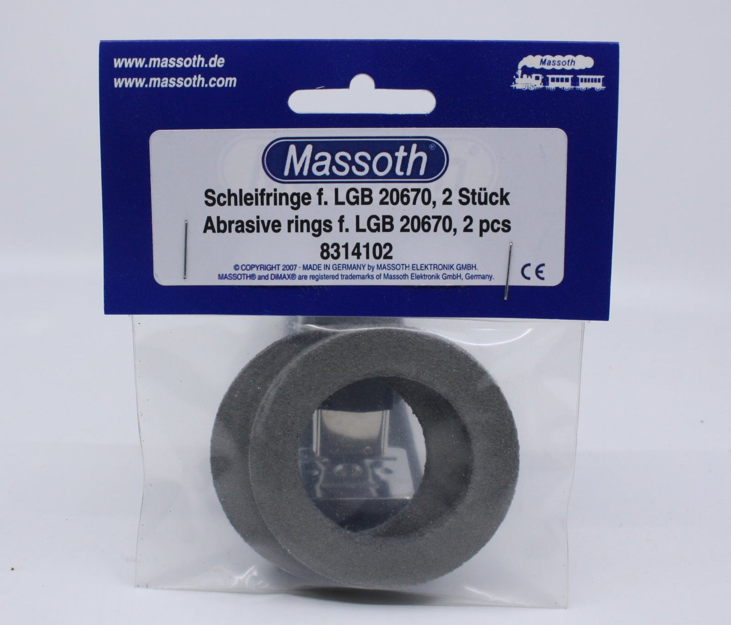 Massoth 8314102 Abrasive Rings for LGB 20672 (Pack of 2)