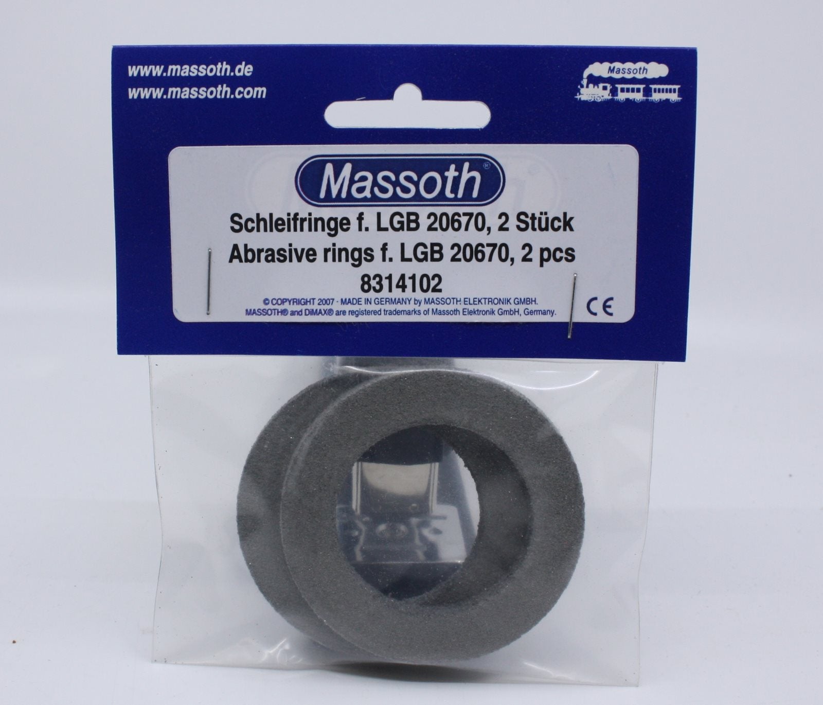 Massoth 8314102 Abrasive Rings for LGB 20672 (Pack of 2)