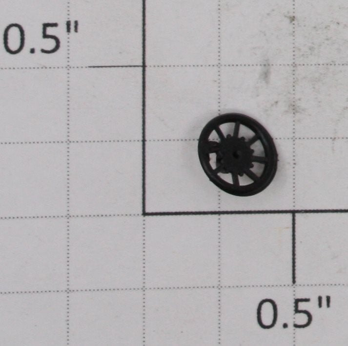 Athearn 90600X HO Black Freight Car Brake Wheels