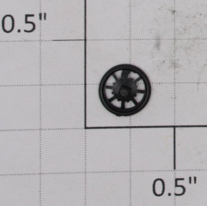 Athearn 90600X HO Black Freight Car Brake Wheels