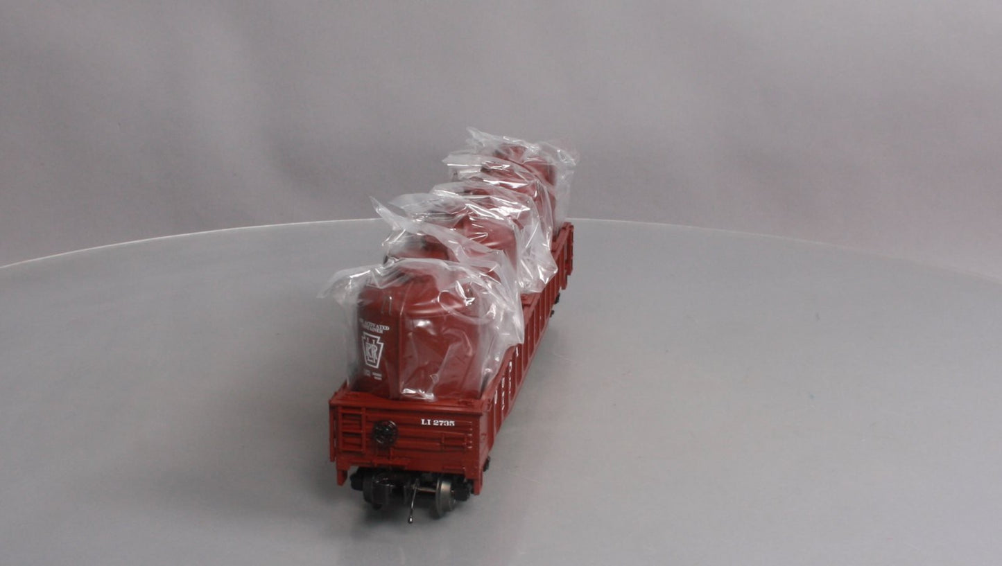 MTH 20-95208 O LIRR Gondola w/Cement Containers