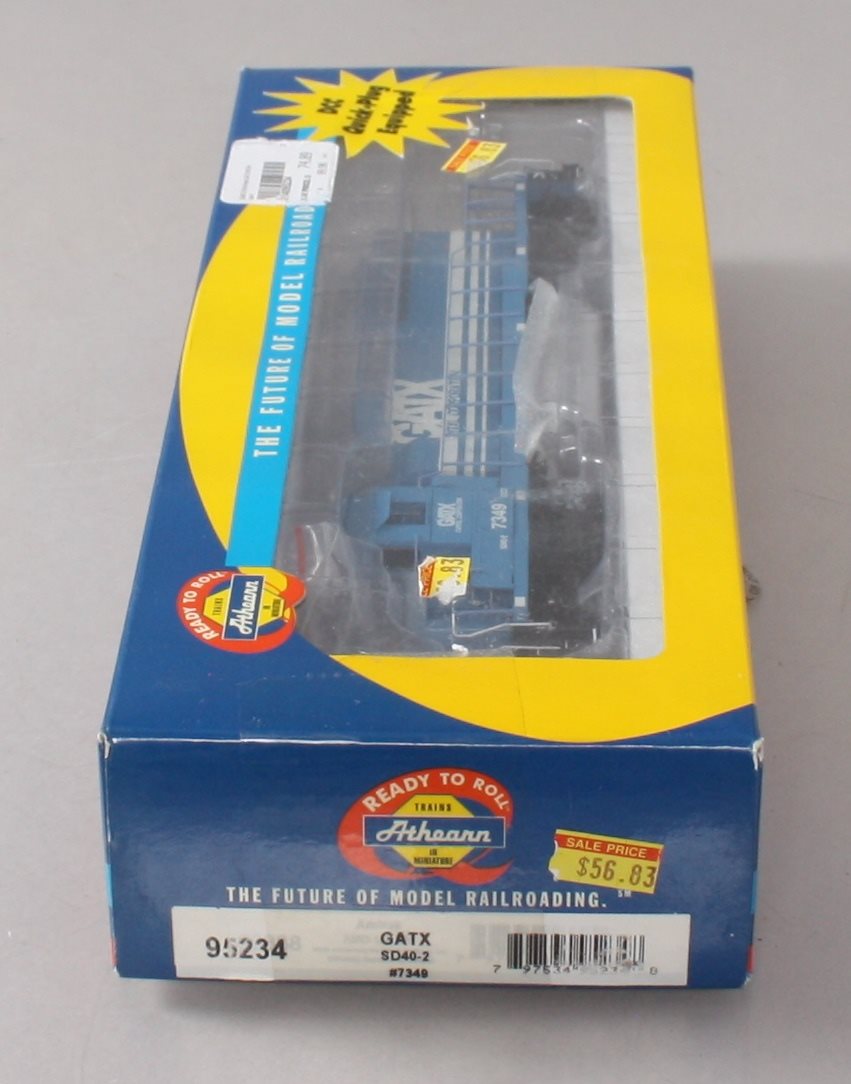 Athearn 95234 HO GATX EMD SD40-2 RTR Diesel Locomotive #7349 – Trainz