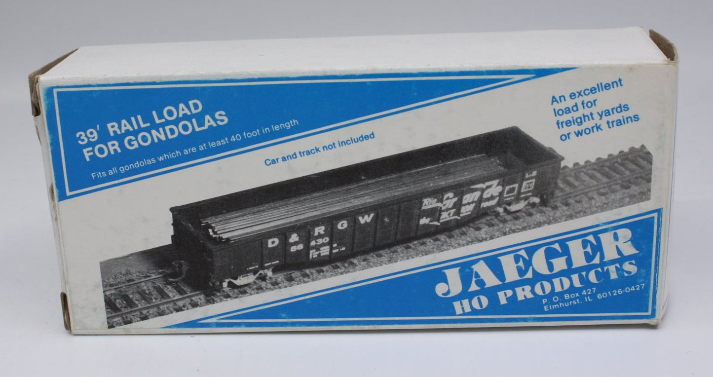 Jaeger Products 2700 HO 39' Rail Load for Gondolas