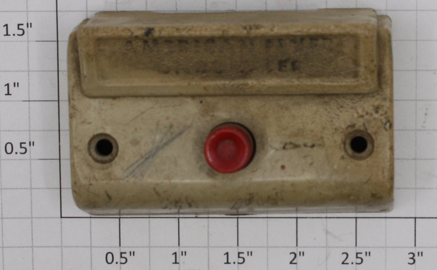 American Flyer XA10961X S Gauge White Uncoupler Control Button Flawed