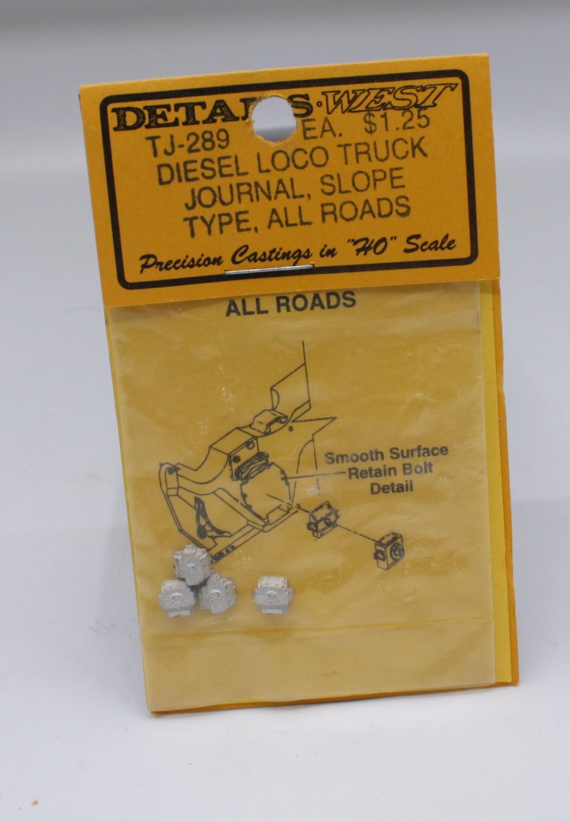 Details West 289 HO Diesel Loco Truck Journal, Slope, Type, All Roads