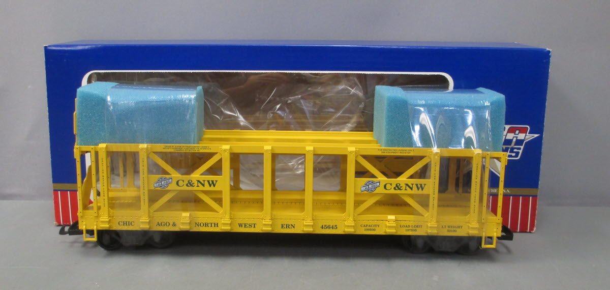 USA Trains R17218 Chicago & North Western Two-Tier Auto Carrier Flat Cars