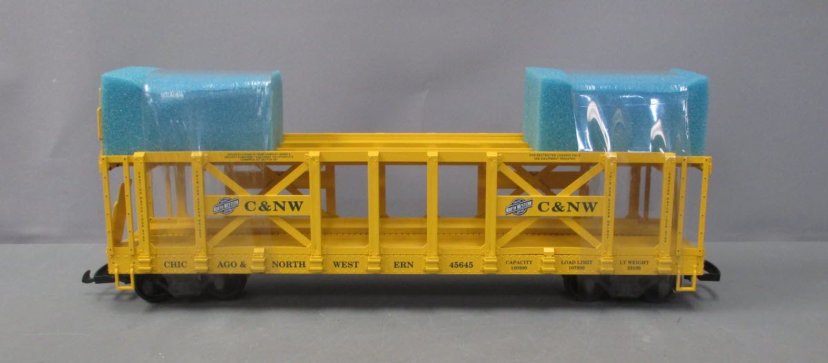 USA Trains R17218 Chicago & North Western Two-Tier Auto Carrier Flat Cars