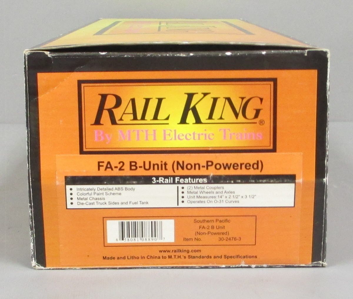 MTH 30-2476-3 Southern Pacific FA-2 B Unit Non-Powered Diesel Engine