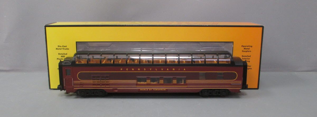 MTH 30-68093 Pennsylvania 60' SL Full-Length Vista Dome World of Tomorrow Car