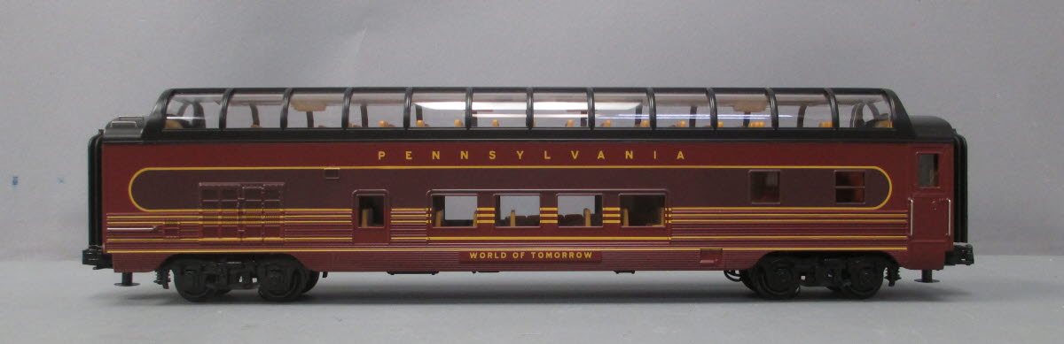 MTH 30-68093 Pennsylvania 60' SL Full-Length Vista Dome World of Tomorrow Car