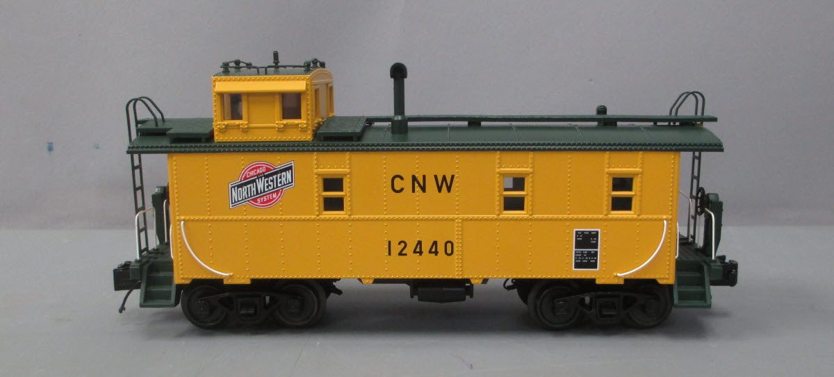 MTH 30-77322 O Chicago North Western Offset Steel Caboose Car #12440