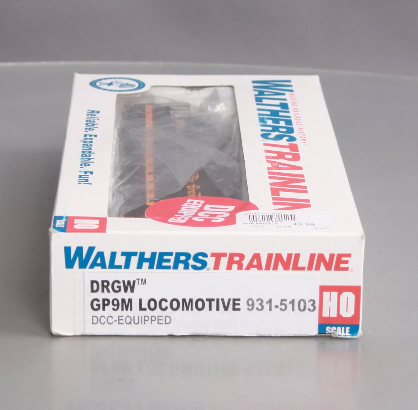 Walthers 931-5103 HO D&RGW EMD GP9M Diesel Locomotive DCC Ready to Run