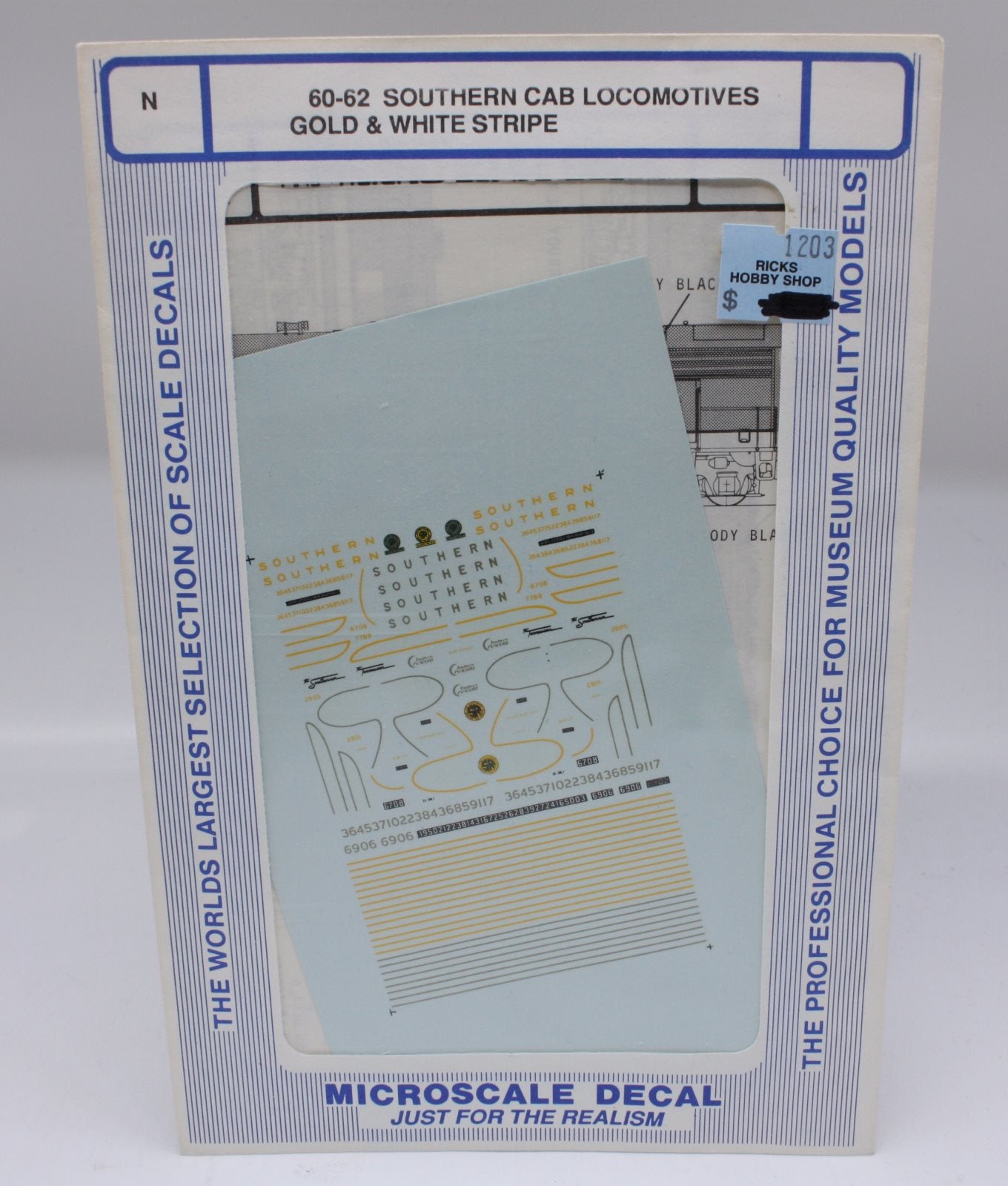 Microscale 60-178 N Scale Southern Pacific Sunset Limited Passenger Car Stripes Decal