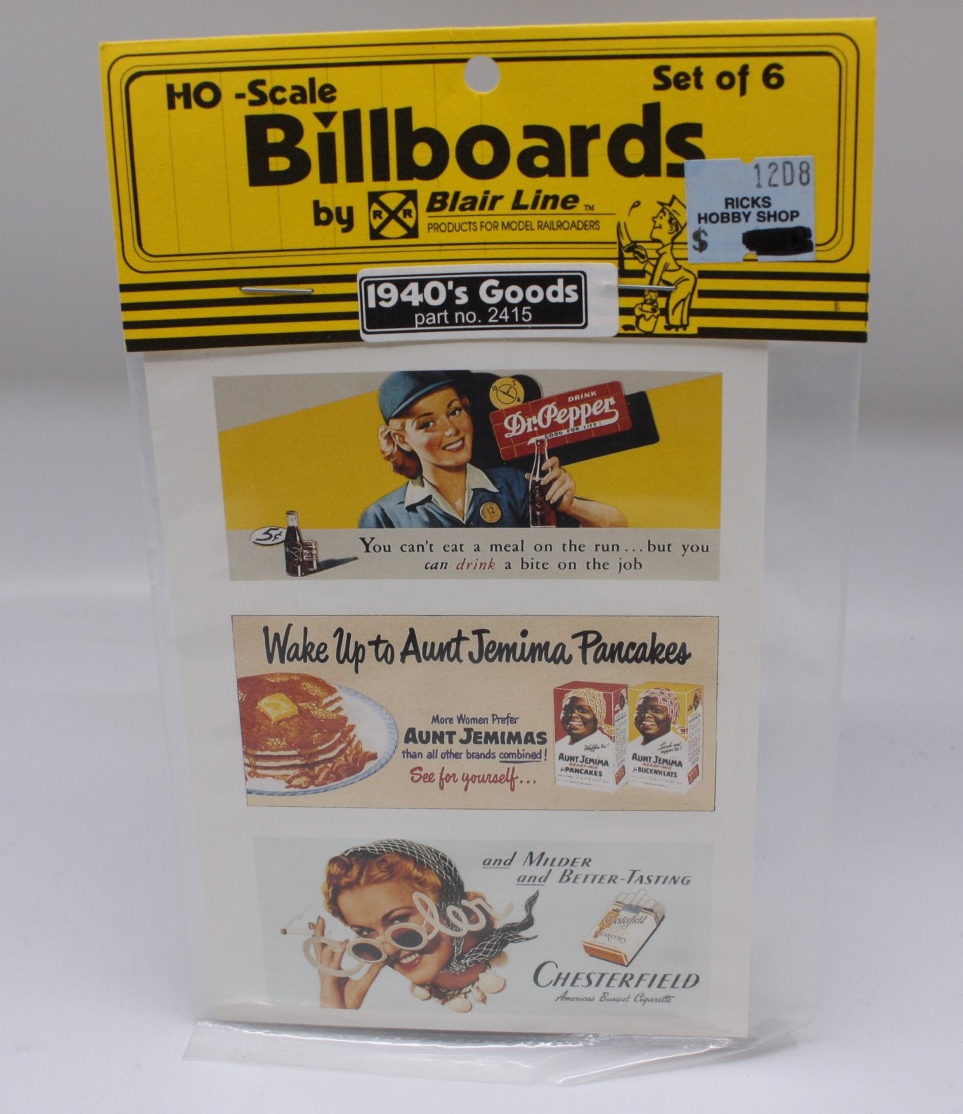 Blair Line 2415 HO Billboards 1940's Goods