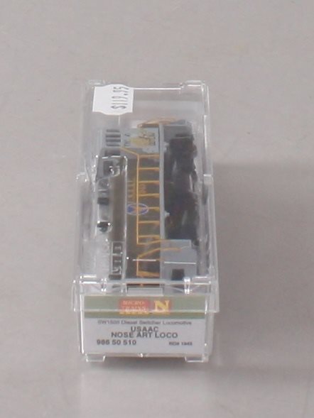 Micro-Trains 98650510 N USAAC Nose Art SW1500 Diesel Locomotive #1945