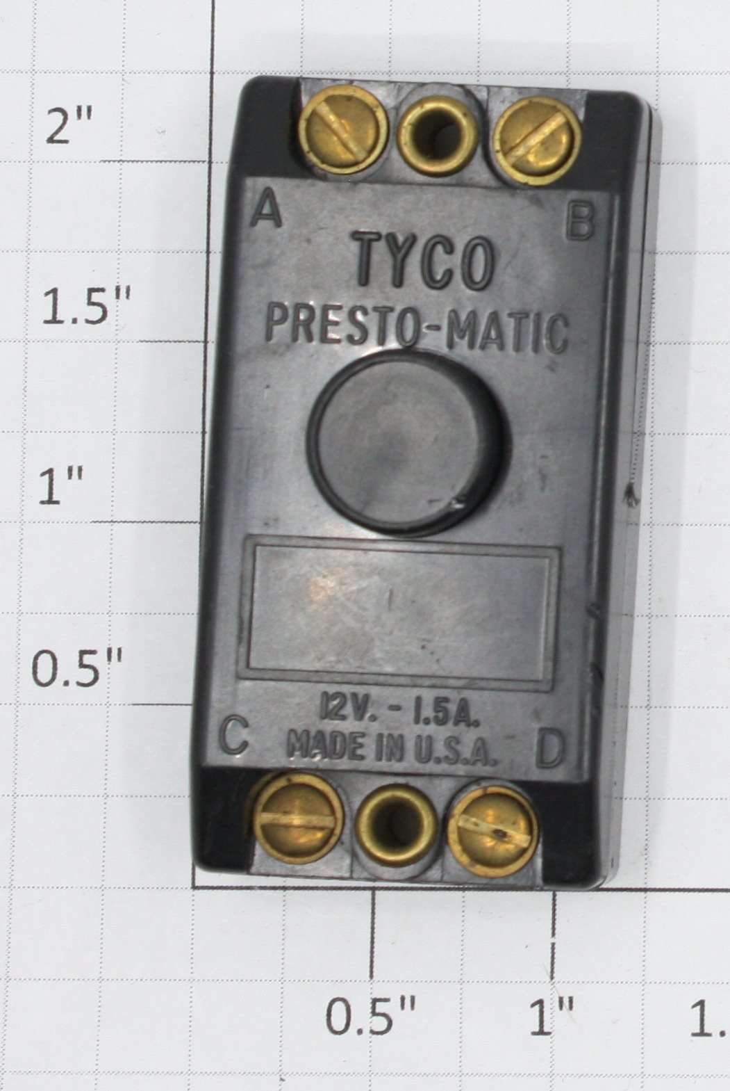 Tyco 1000XPM2 Presto-Matic 12v black push button